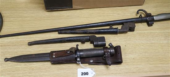 Two bayonets
